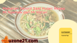 Makanan Favorit Saat Hujan: Resep Mi Nyemek dari Mi Instan