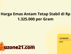 Harga Emas Antam Tetap Stabil di Rp 1.325.000 per Gram