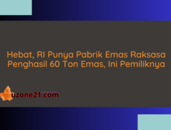 Hebat, RI Punya Pabrik Emas Raksasa Penghasil 60 Ton Emas, Ini Pemiliknya