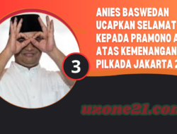 Anies Baswedan Ucapkan Selamat Kepada Pramono Anung Atas Kemenangan di Pilkada Jakarta 2024