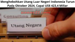 Menghebohkan Utang Luar Negeri Indonesia Turun Pada Oktober 2024, Capai US$ 423,4 Miliar