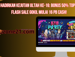 PB Hadirkan Kejutan Ultah ke-16: Bonus 50% Top Up & Flash Sale Gokil Mulai 16 PB Cash!