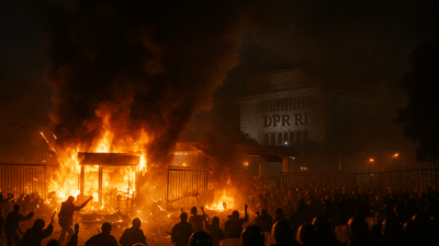 Gedung DPR Dibakar