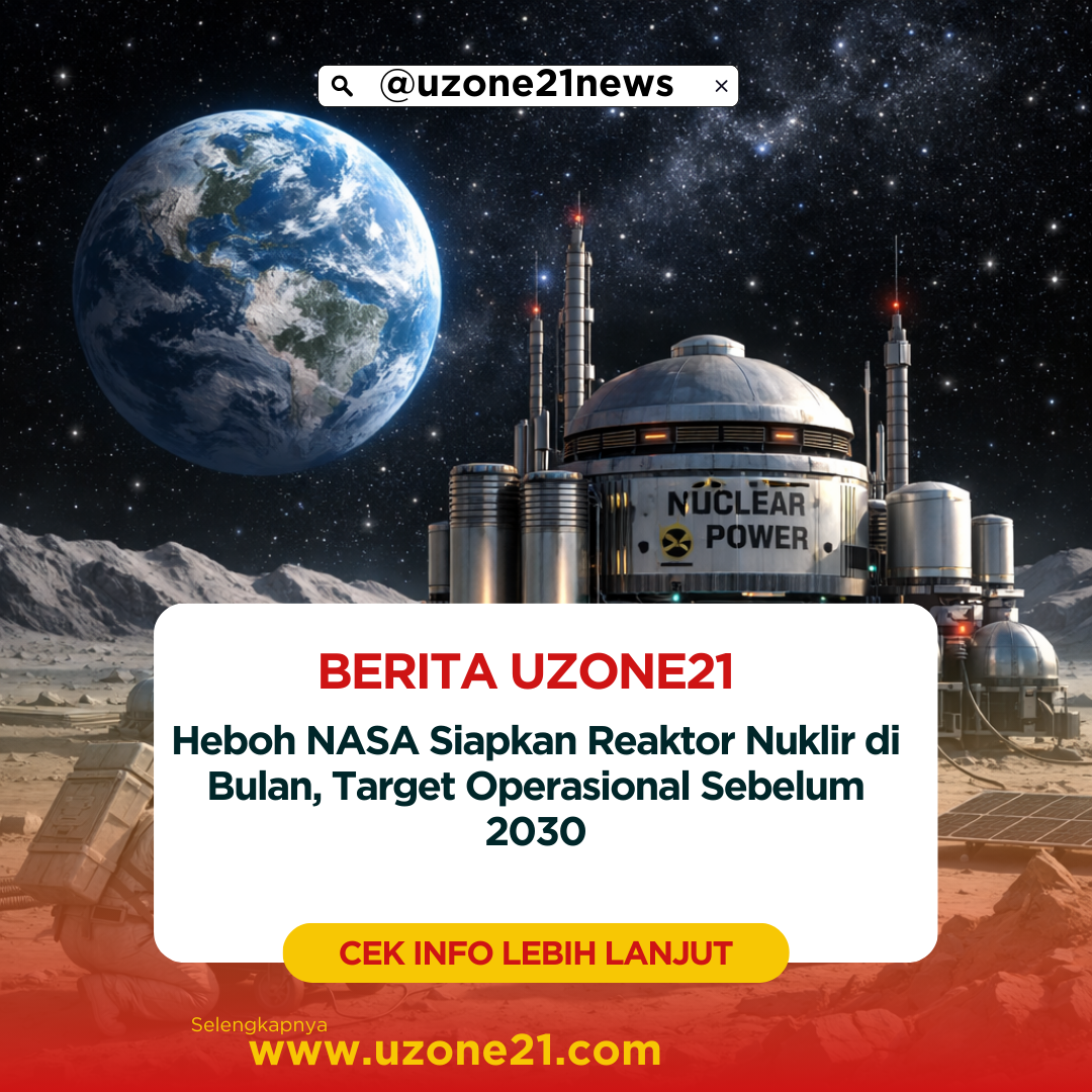 Reaktor Nuklir di Bulan