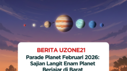 Parade Planet Februari 2026: Heboh Sajian Langit Enam Planet Berjajar di Barat