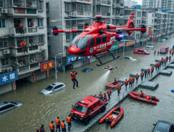 Teknologi Evakuasi Banjir Asal China yang Mendadak Viral, Ada Drone Helikopter dan Jembatan Kapal